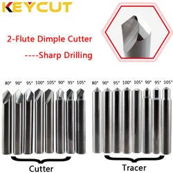 80° 90° 100° 105° Dimple Cutter Carbide MillIng Cutter for Vertical Manual Key Copy Machines Locksmith Tools