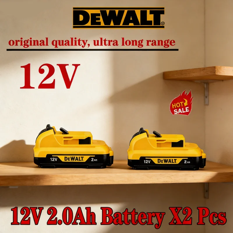 

100% DEWALT lithium-ion battery, dewalt 12V xr max LED battery, 2.0Ah , DCB125, DCB124, DCB122, DCB127 power tool batter
