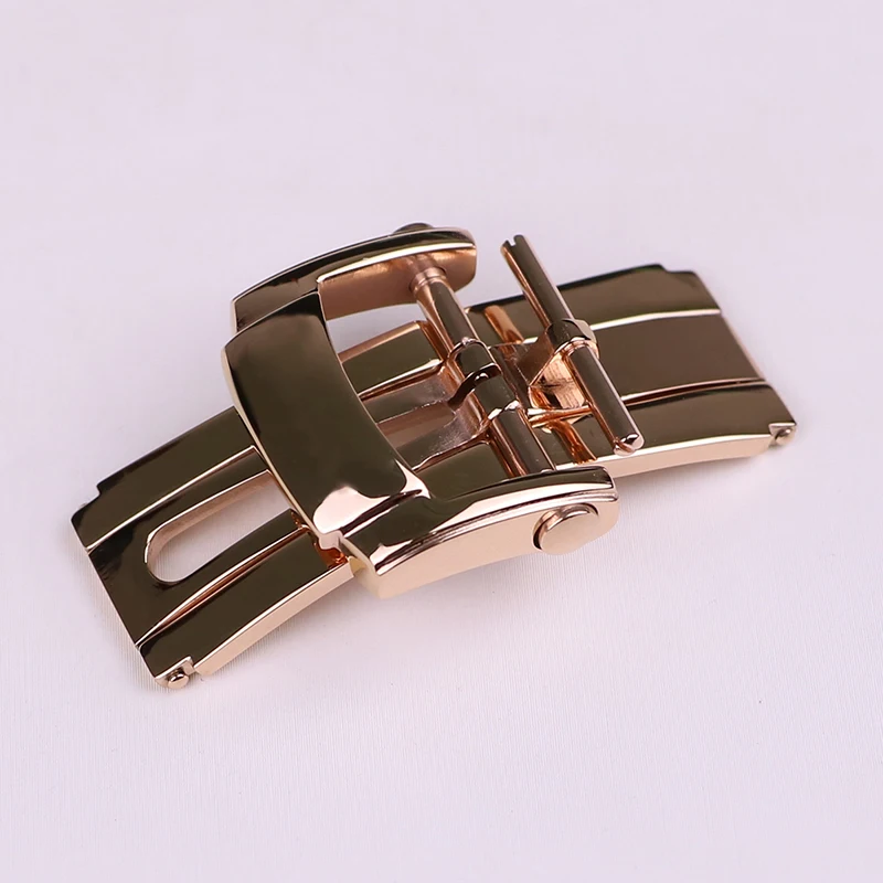 

XIANERSHANG Luxury N-autilus Screw Head Belt Buckle 316L Stainless Steel Butterfly Buckle 18MM Folding Clasps Watch Accessories