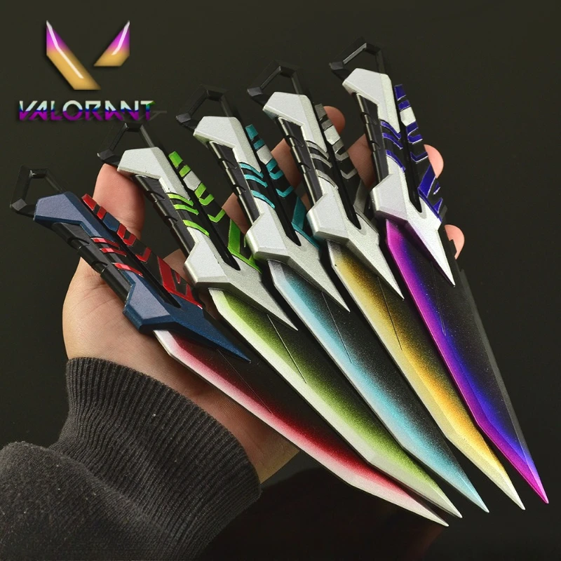 22 センチメートル新 VALORANT ゲームフィギュア周囲金属職人技モデルデスクトップ装飾装飾品男の子クリスマスギフトおもちゃ