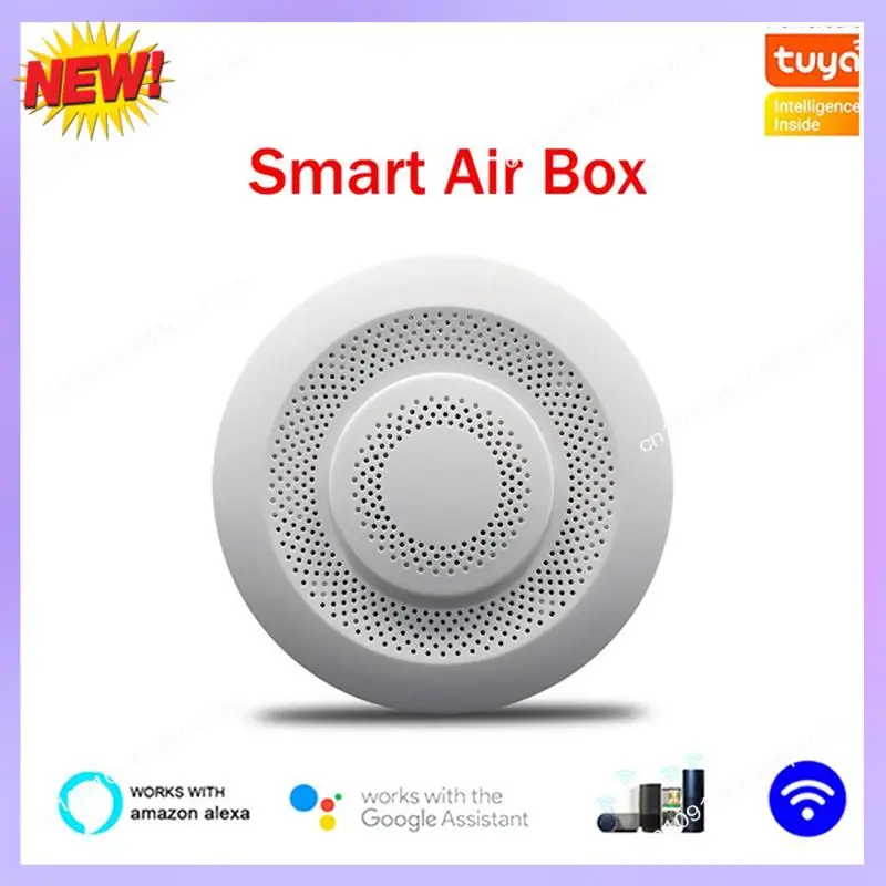 T24C Tuya Wifi Air Quality Monitor Smart Home CO2 Detector Formaldehyde VOC CO2 CH2O Temperature Humidity Detector