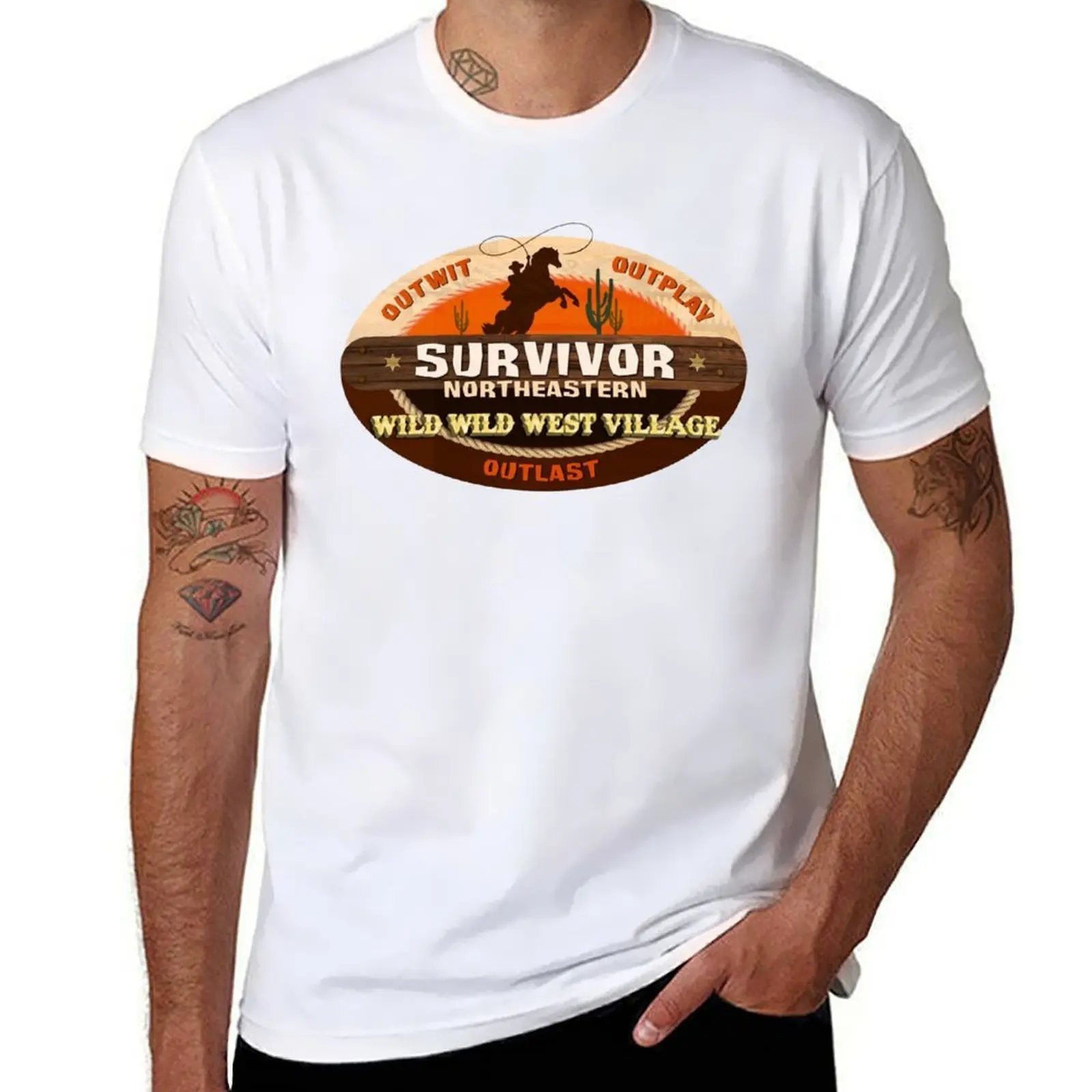 

Season 13: Wild Wild West Village T-Shirt men t shirt cotton 100% man t shirts high quality luxury brand T-Shirt