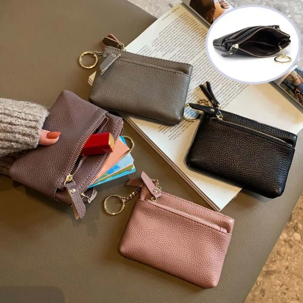 

Multi Card Slots Women Short Wallet Hand Clutch Multifunctional Pu Coin Purse Portable Solid Color Lipstick Storage Bag Daily