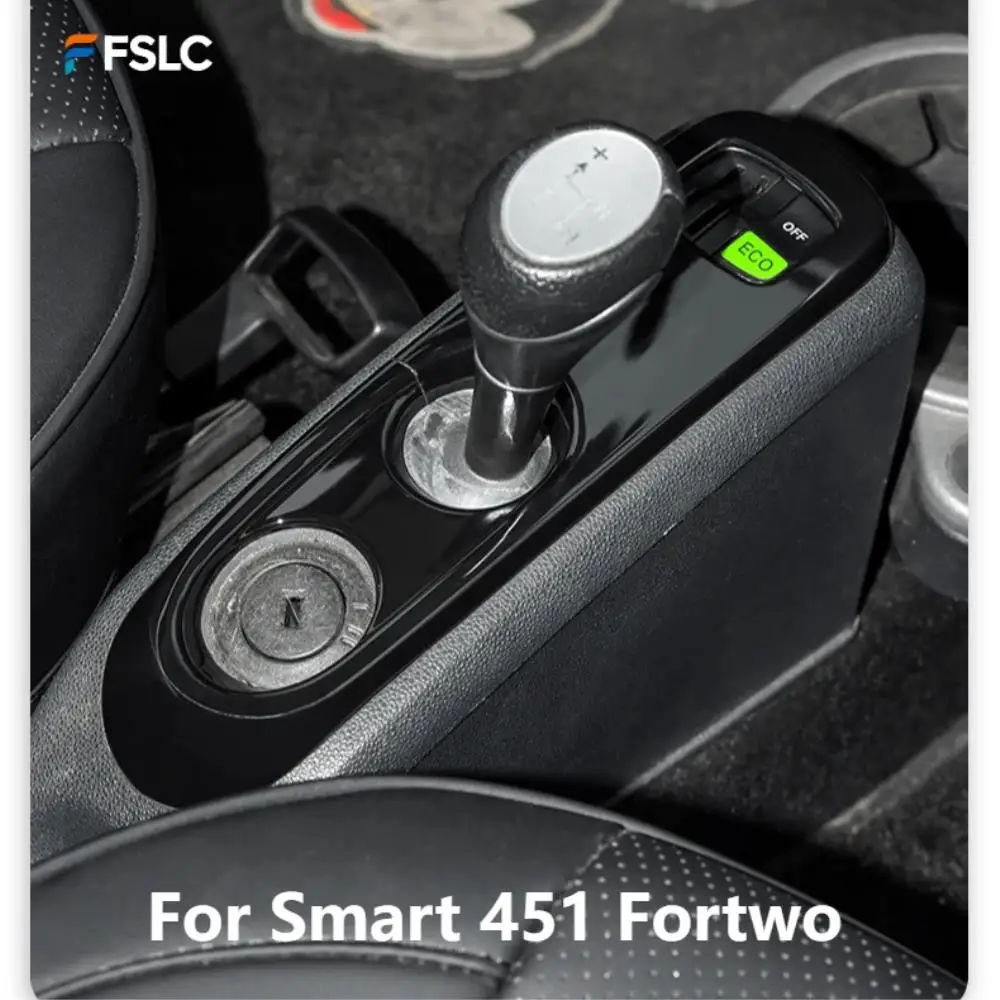 

⭐Genuine⭐ Upgrade For Smart 451 Fortwo Center Console Gear Shift Panel Cover Trim Frame Interior Decoration Sticker Accessories