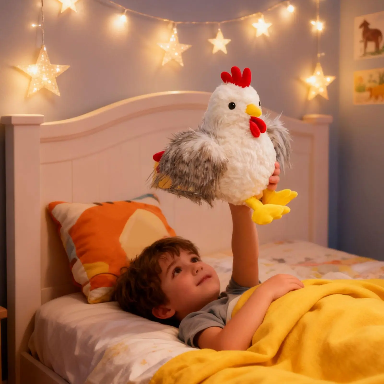 닭 장난감 인터랙티브 감각 안전 인형 부드러운 플러시 수탉 가족 어린이 소년 소녀 생일 여행 가정 실내용