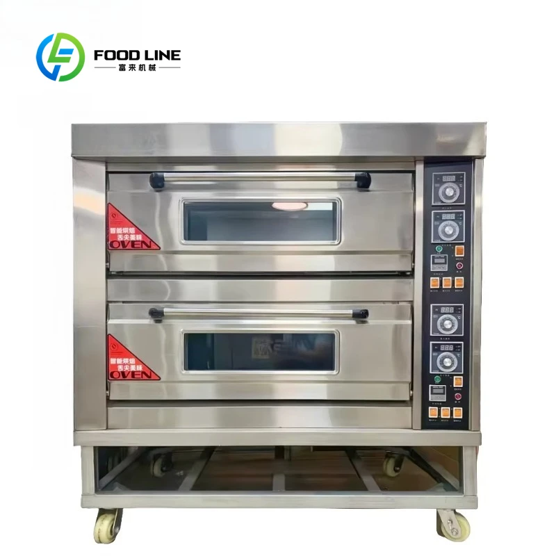 

Customized Industrial 1/2/3-Deck Gas Electric Pizza Oven 2/4/6-Tray OEM Manufacturer For Bread Cake Bakery Restaurant Hotel