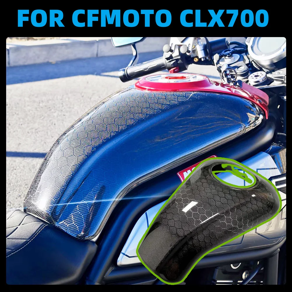 

Carbon Fiber Fuel tank Protection Cover Modified Protective Cover FOR CFMOTO CLX700 Fuel Tank Decorative Cover 700CLX CLX 700