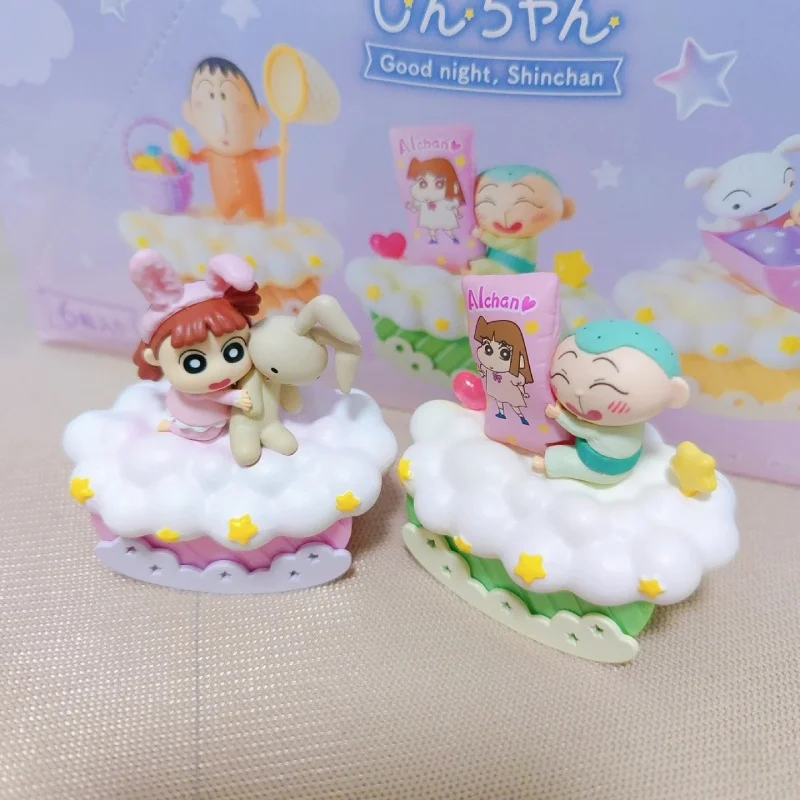 

Crayon Shin-Chan Figure Good Night 6pcs Figures 7cm Model Toys Figurine Statue Dolls Desktop Decoration Toys Birthday For Gifts