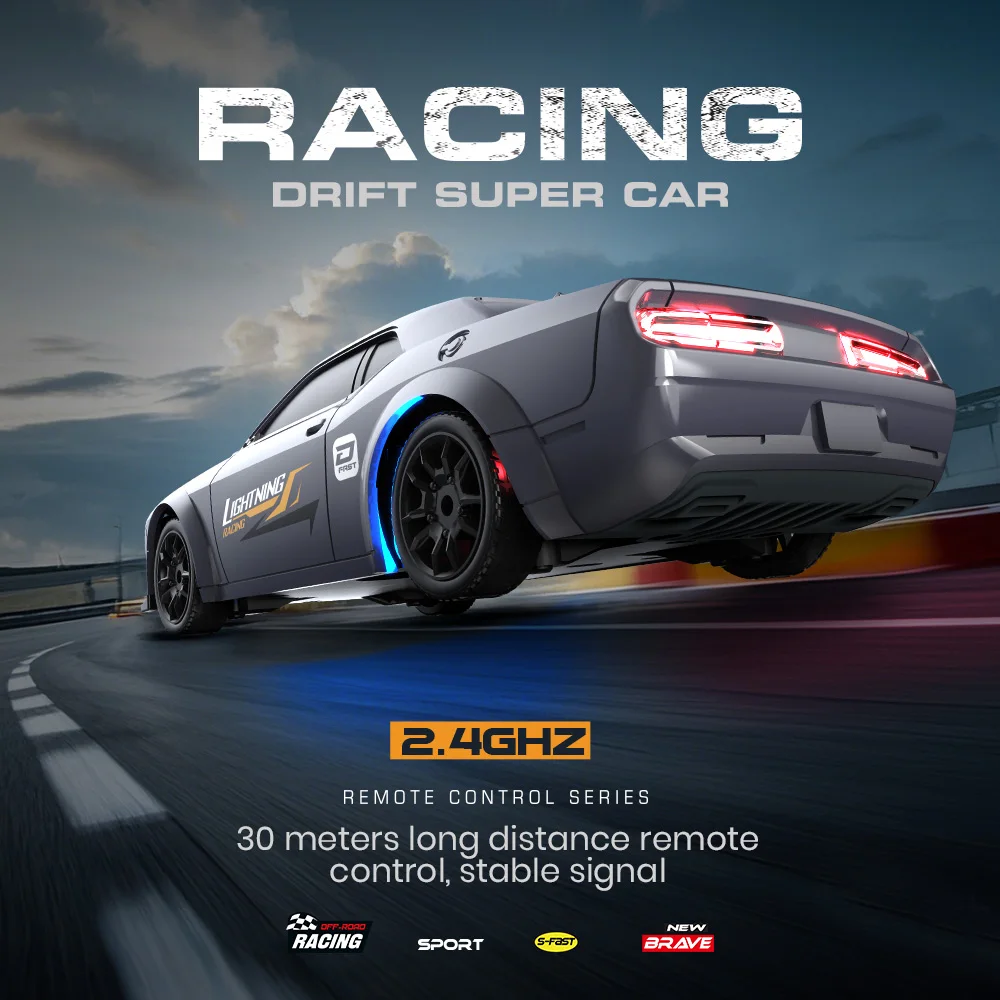 1:43 4WD RC Drift Car 2.4G High-Speed Remote Control Racing Cars Full proportions Competition Mini Racing Car Model Boy Toy Gift - Image 2
