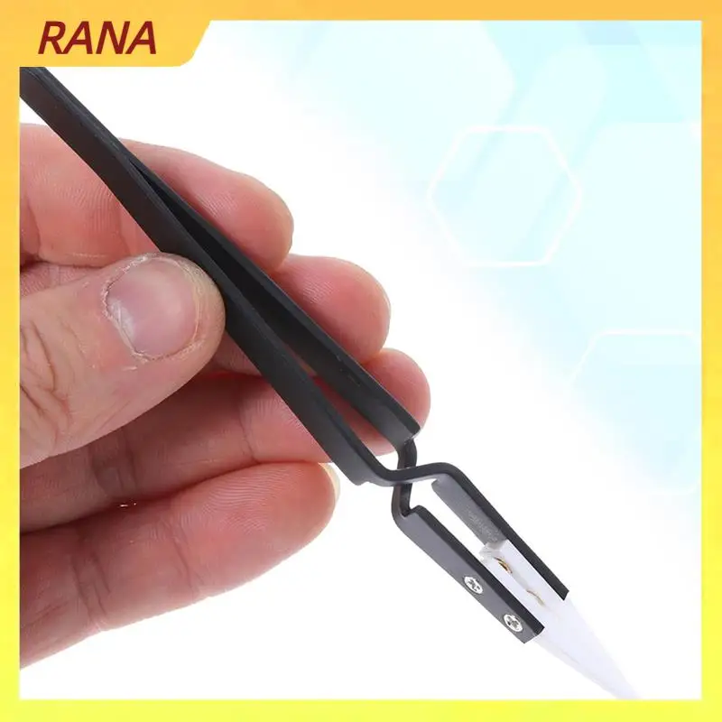 

RANA 6 Pcs Reverse Solder Tweezers, Anti-Magnetic Pointed And Curved Tips Tweezer Set For Solder Pinching Coils