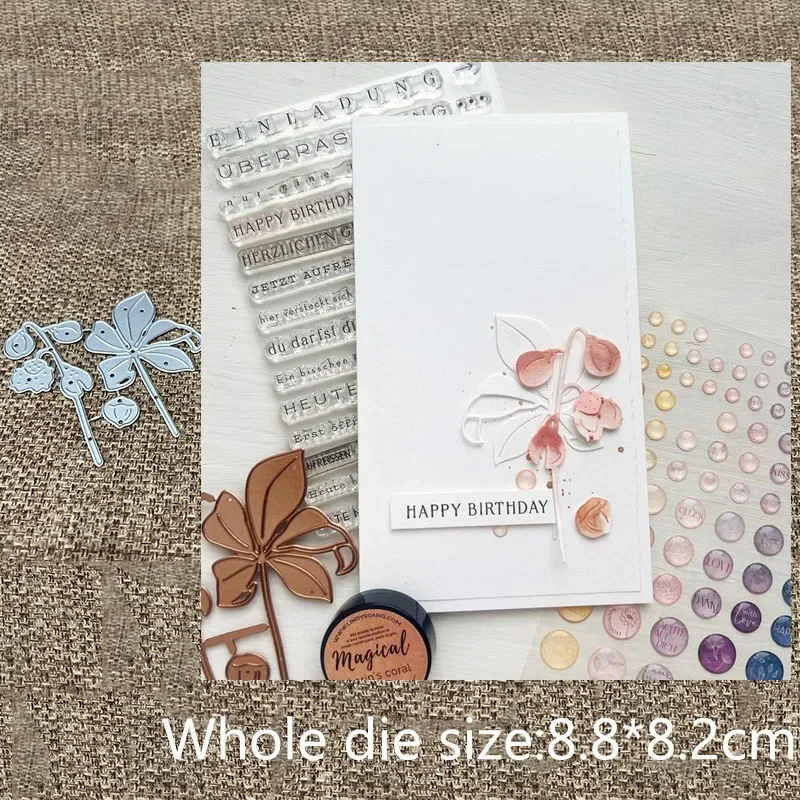 

XLDesign Craft Metal stencil mold Cutting Die Leaf nut decoration scrapbook die cut Album Paper Card Craft Embossing