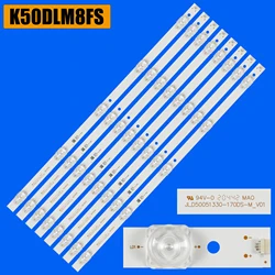 Listwa podświetlająca LED 5-lamp do JL.D 50051330 -170DS-M_V01 170AS JL.D 50051330 -170BS-M K50DLM8FS K50DL8FS Polaroid 50TR7U DLA Makena