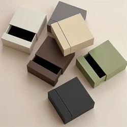 Simple Jewelry Box Fashion Creative Gift Packaging Box Earrings Ring Storage Box Jewelry Organizer Display Drawer Paper Case