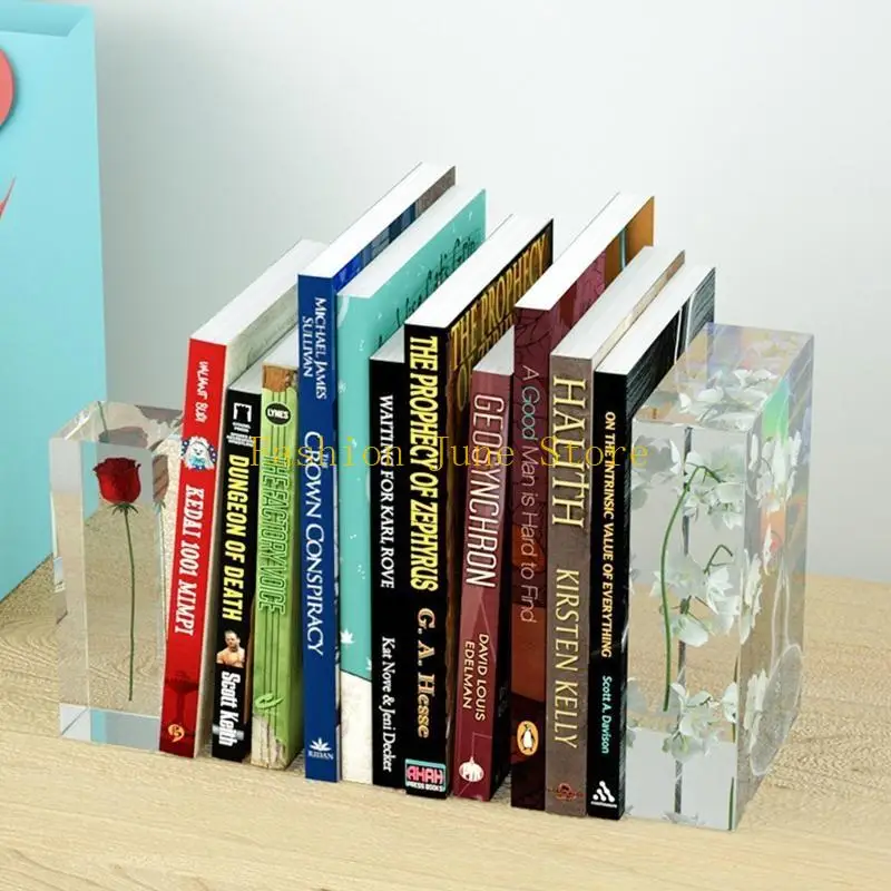 N5KA Bookend Decoration Silicone Mold Cuboid Cube Heart Epoxy Mold Resin Casting