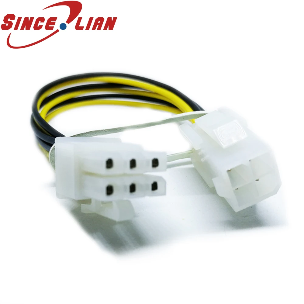 

4p Male to 6p Female Power Cord 1007 20 Needle Power Cord Adaptors Connector Clip for LED Strip Light Power Adapters