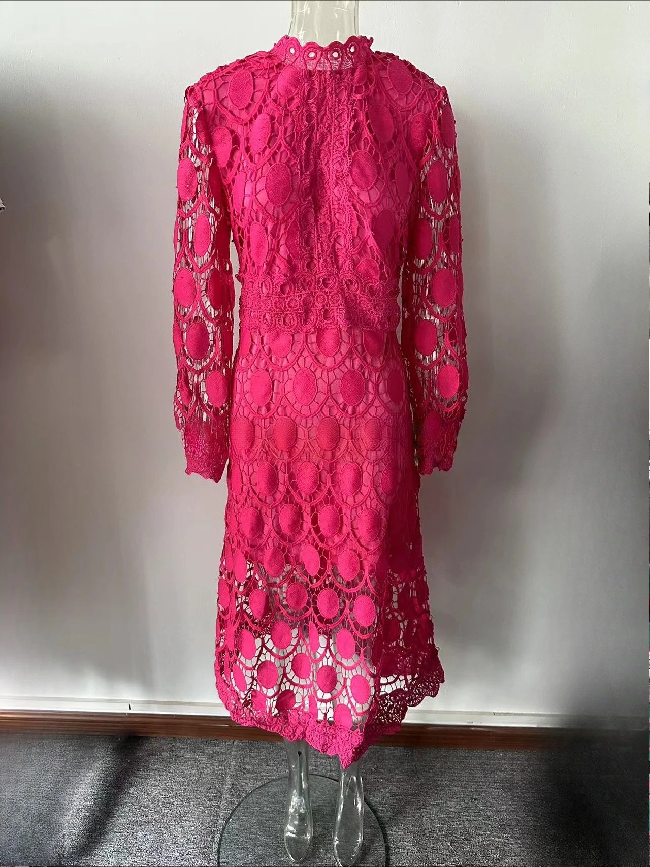 fuchsia mid dress