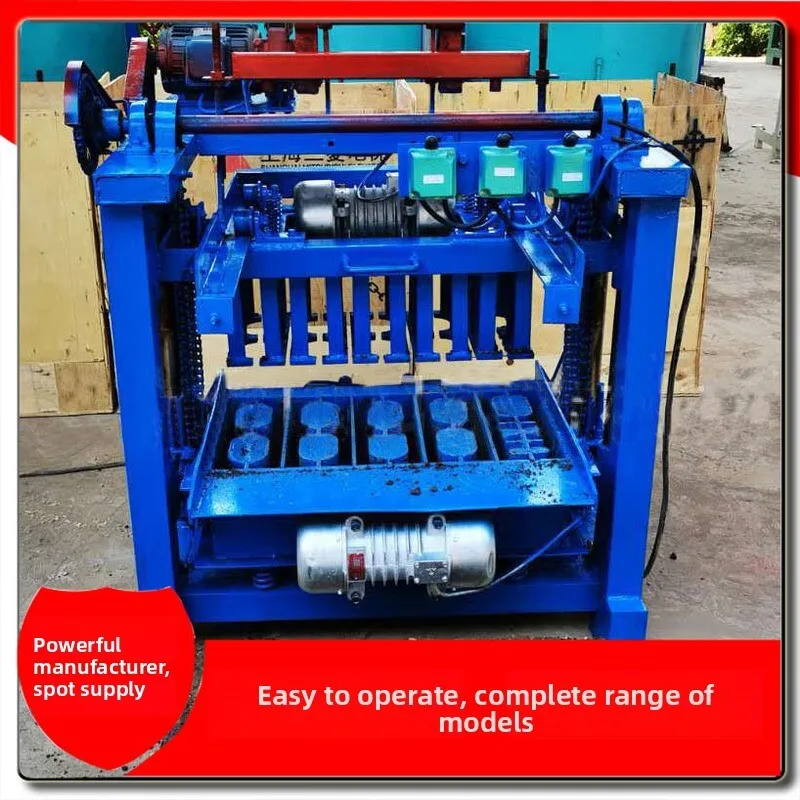 4-35A New Semi-Automatic Clay Machine, No-Burn Cement Eco-Friendly Permeable Brick Making Machinery Production Line