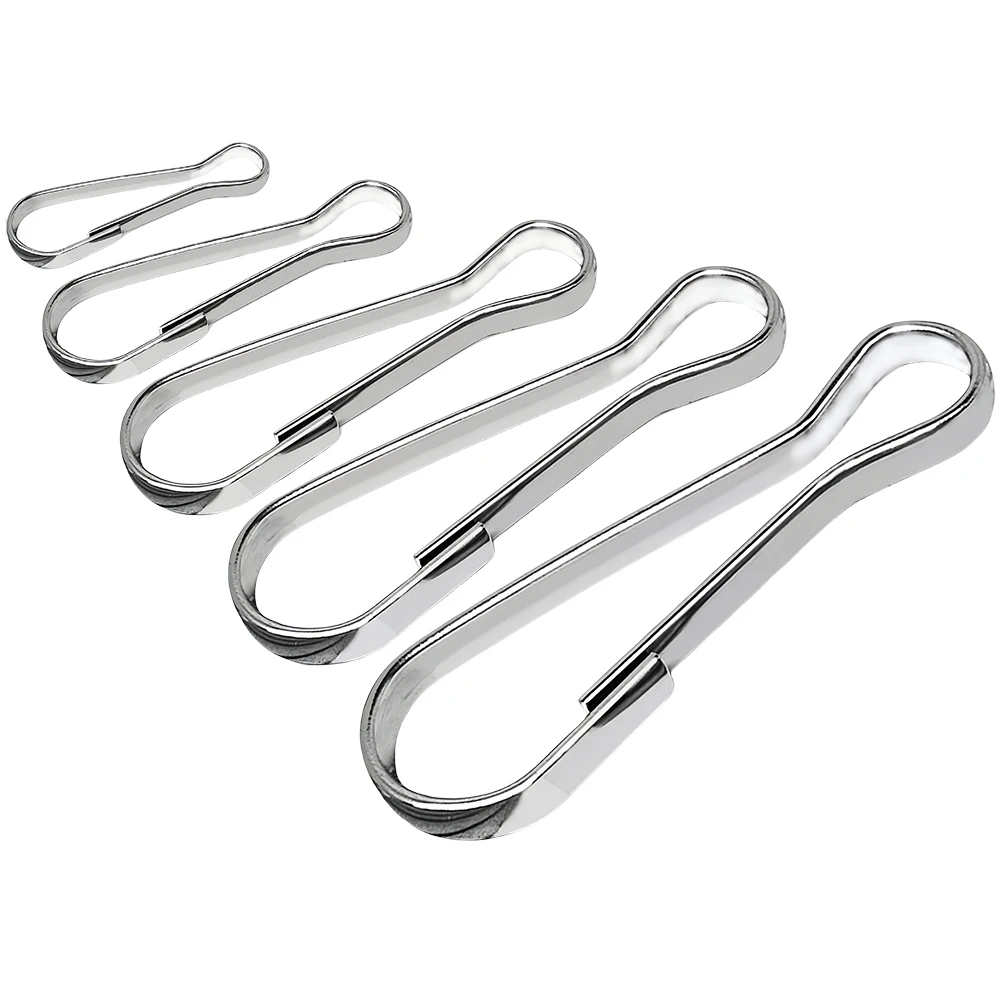 20Pcs Metal Snap Clips Hooks Loaded Clasp Gourd Buckle Connector Hardware Accessories for Bag Chain Carabiner Key Ring Hanging