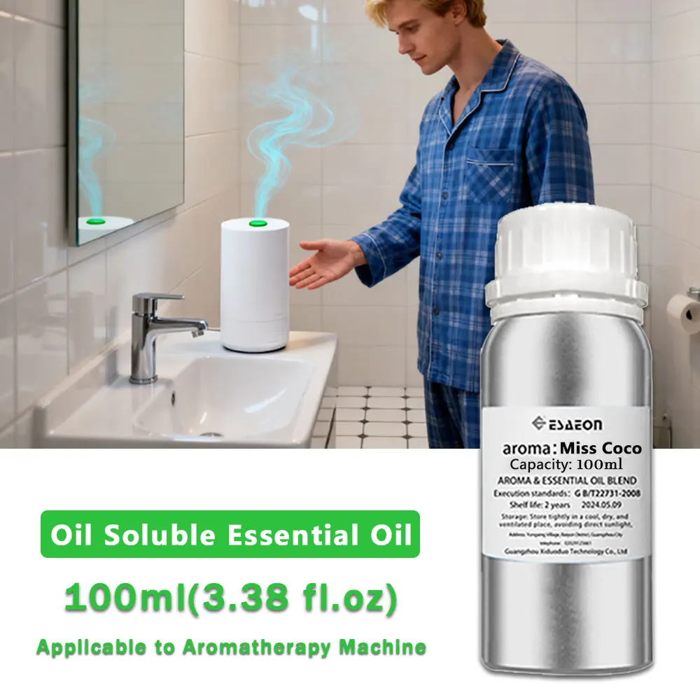 ESAEON 100ml (3.38 fl.oz) Gardenia Miss Coco Essential Oil - For Fragrance Diffuser & Aroma Diffuser & Waterless Aroma Diffusers