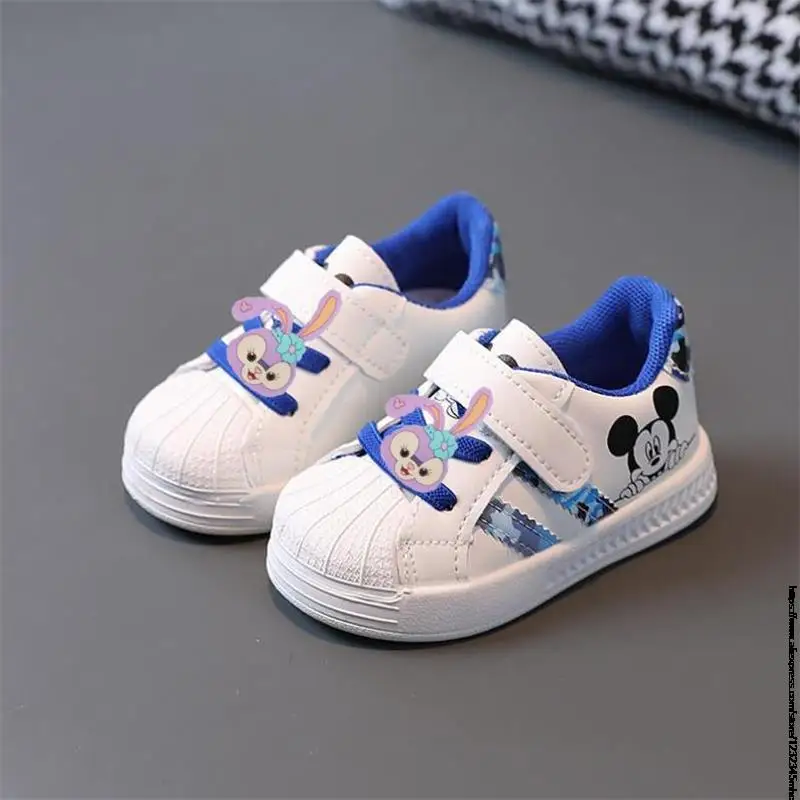 Disney Mickey Minnie Boys Sneakers For Kids Shoes Baby Girls Toddler Shoes Fashion Casual Breathable Soft Sport Children\'s Shoes