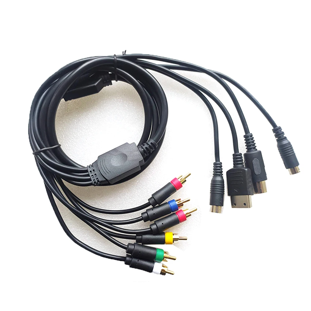 4 in 1  For MD1 2 for Saturn SS dreamcast DC console video cable  RCA Composite Cable For Sony PVM BVM NEC XM  Not Component