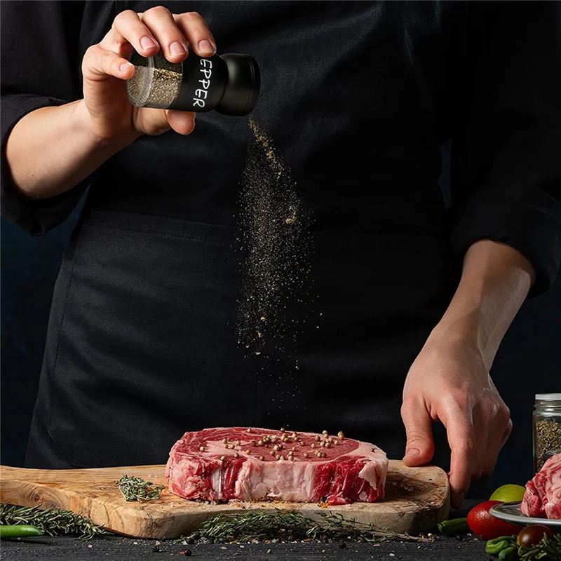 Набор соль и перцовых шейкеров для фермерского дома с регулируемыми крышками, современный декор для домашней кухни в стиле кантри, милый набор шейкеров