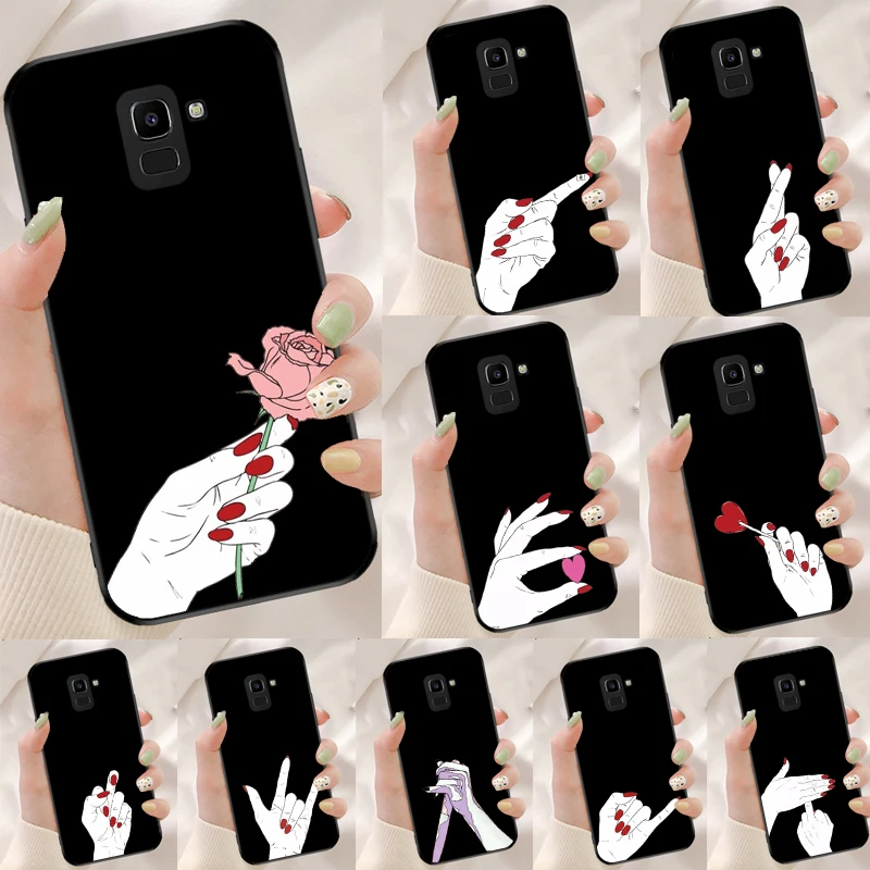 Girl Code Hands Funny Signals For Samsung Galaxy M33 M35 M55 M15 M12 M13 M14 M34 M54 M53 M21 M31 M11 M32 M52 M06 M16 Case