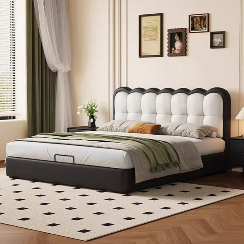 

Single Bedroom Bed Modern Headboards Girls Children Double Design European Bed Simple Luxury Letto Matrimoniale Unique Furniture