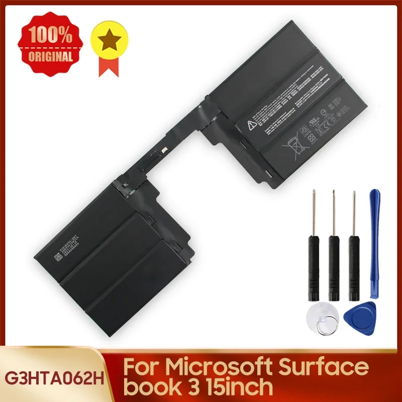 

Replacement Battery G3HTA062H G3HTA063H For Microsoft Surface book 3 15inch 5473mAh Spare Batteries With Tool