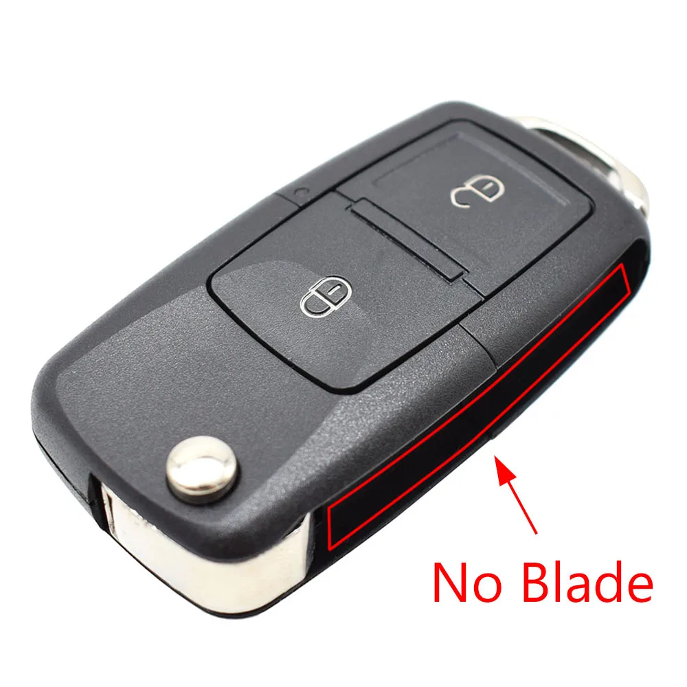 2 Buttons Car Remote Key Cover Shell For VW Golf Bora Lupo Passat Polo Transporter Sharan Fox Amarok Fob Case
