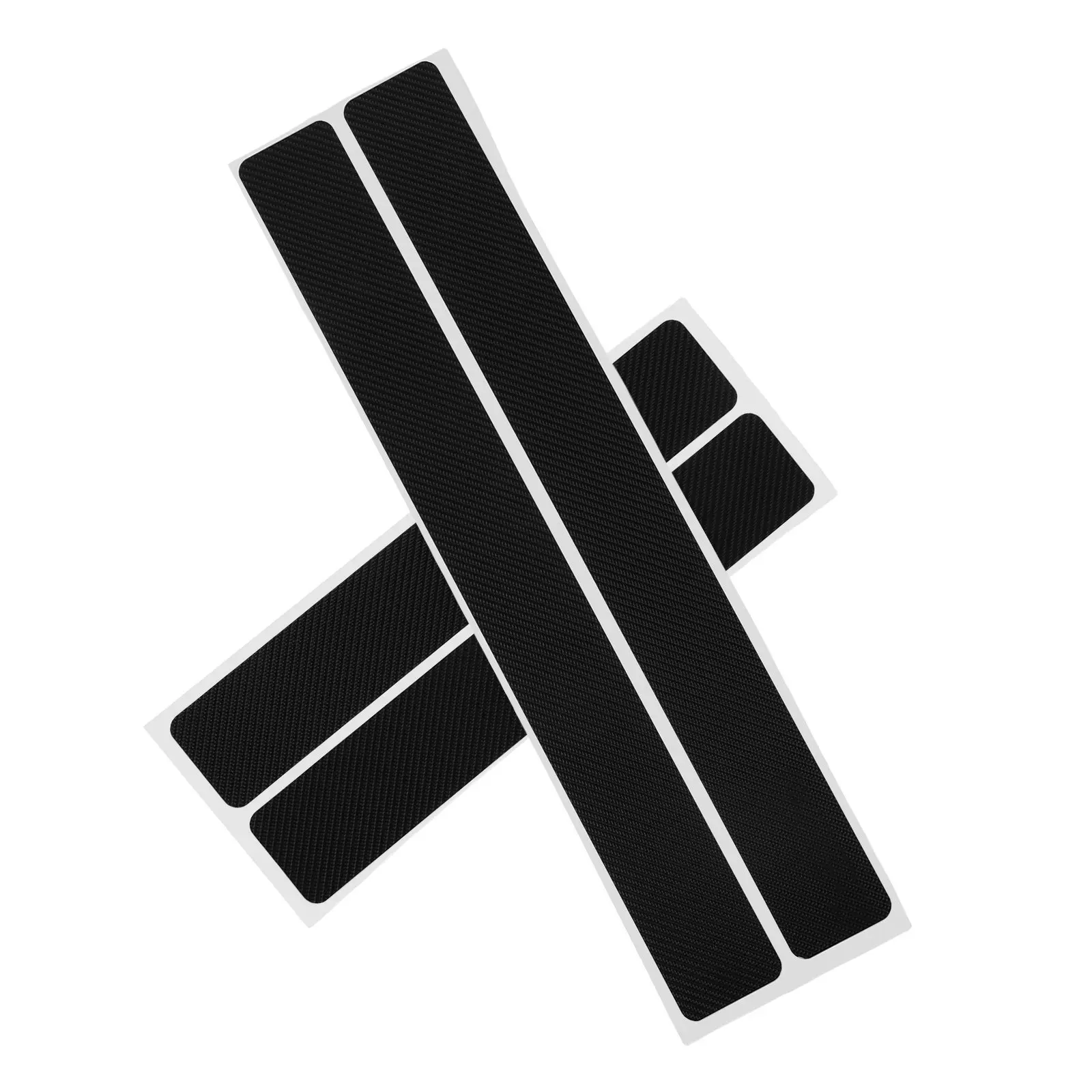 

4 Pcs Stickers Auto Door Sill Protector Car Sills Guards Step Cover Black Edges