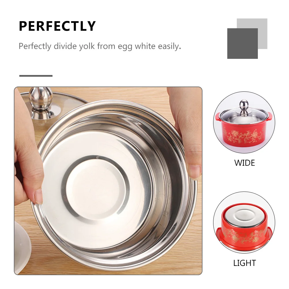 

1pc Stainless Steel Anti-Scald Pot With Lid Heavy Duty Non-Stick Induction Cooker Pot Multi-Functional Kitchen Cooking Tool