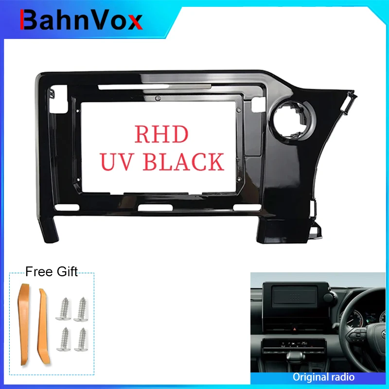 

10 inch 2din Android Car Radio frame for Toyota Noah 4 R90 2022-2023 + Stereo GPS Fascia bezel Panel Adapter wire harness