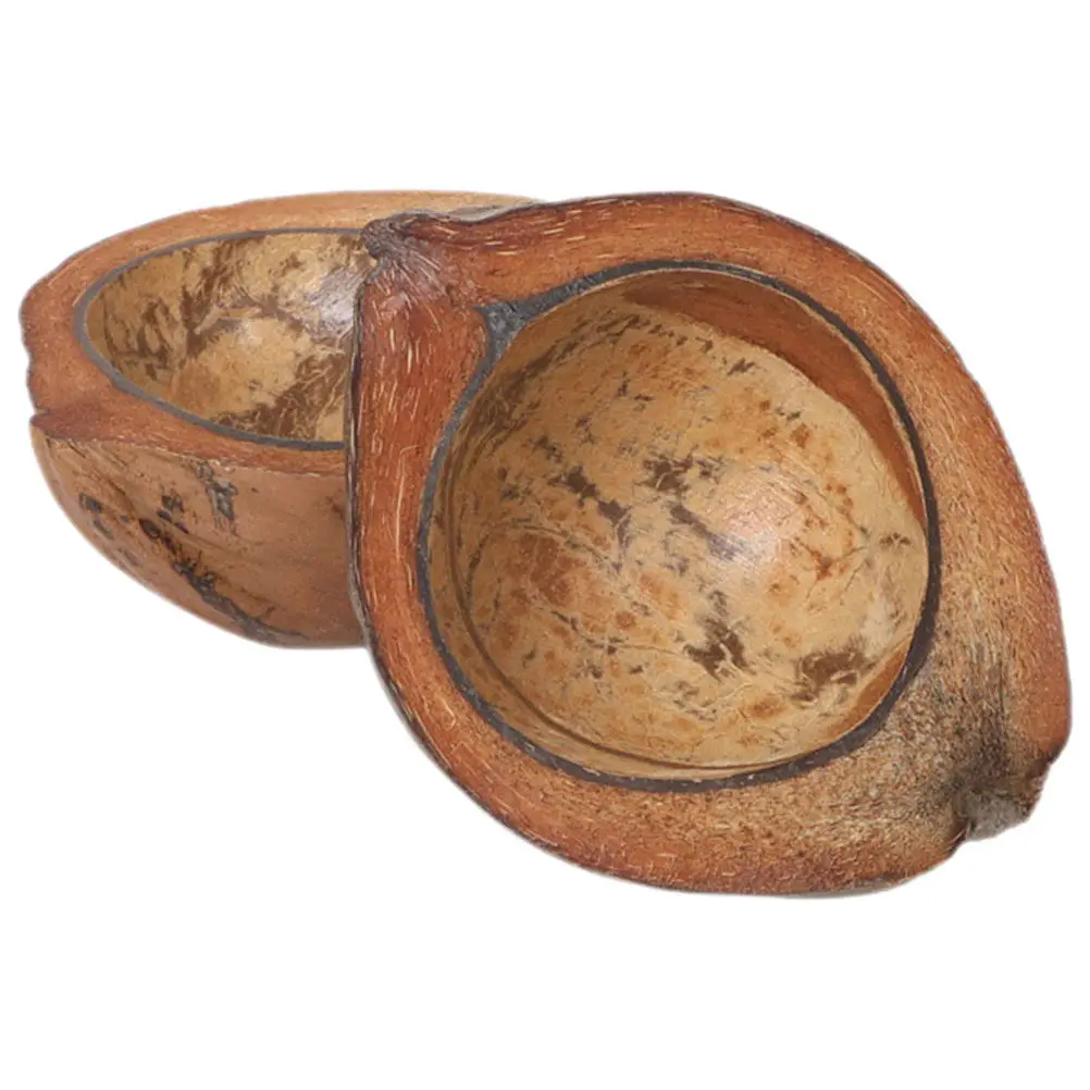 2Pcs Coconut Shell Holders Rustic Bohemian Holder for Living Room Bedroom Wedding Beach Decor Hawaii Decor