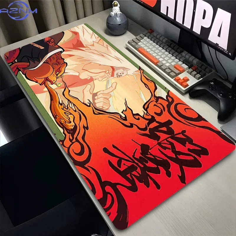 Anime Extended Mouse Pad N-Naruto Akatsuki Large Desk Mat Gamer Keyboard Pad Comter Mouse Mat Non-Slip Gaming New Mousepads