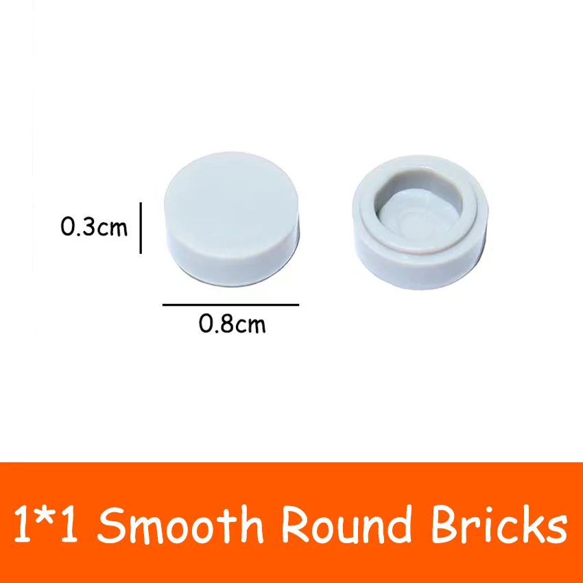 

250PCS 98138 1x1 Bricks Particles Flat Tile MOC Assembles Particles Round 1*1 Building Blocks DIY Educational Parts Toy for Kids