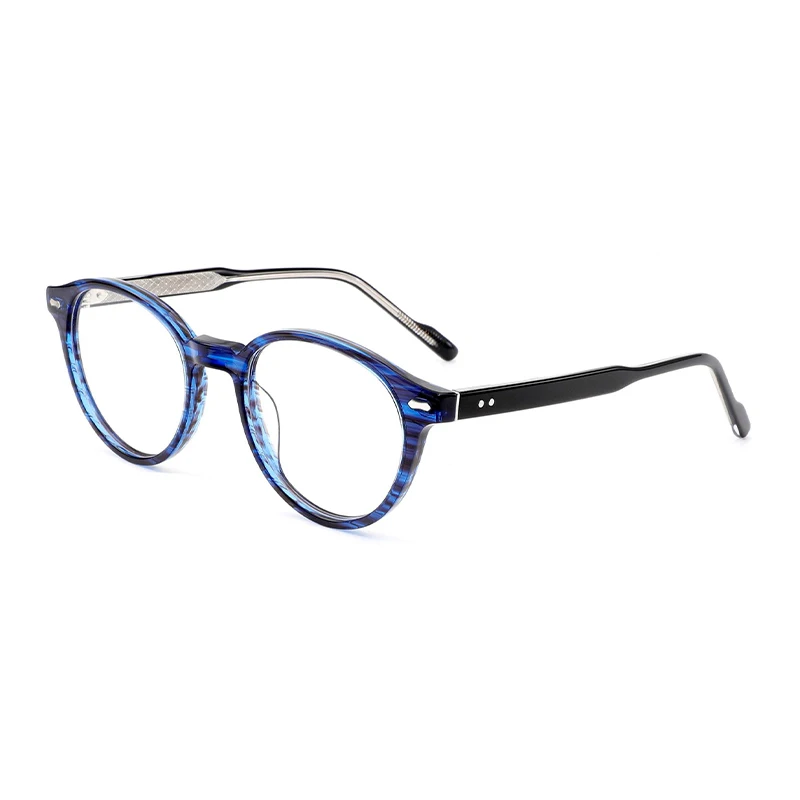 BLUEMOKY Occhiali da vista rotondi alla moda per donna Occhiali da vista ottici progressivi Occhiali fotocromatici in acetato di tendenza