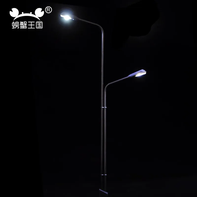 Model Street Light 3V LED Pre-Wired Pole Miniature Base DIY for Architecture Model City Scene Diorama Hobby Crafts
