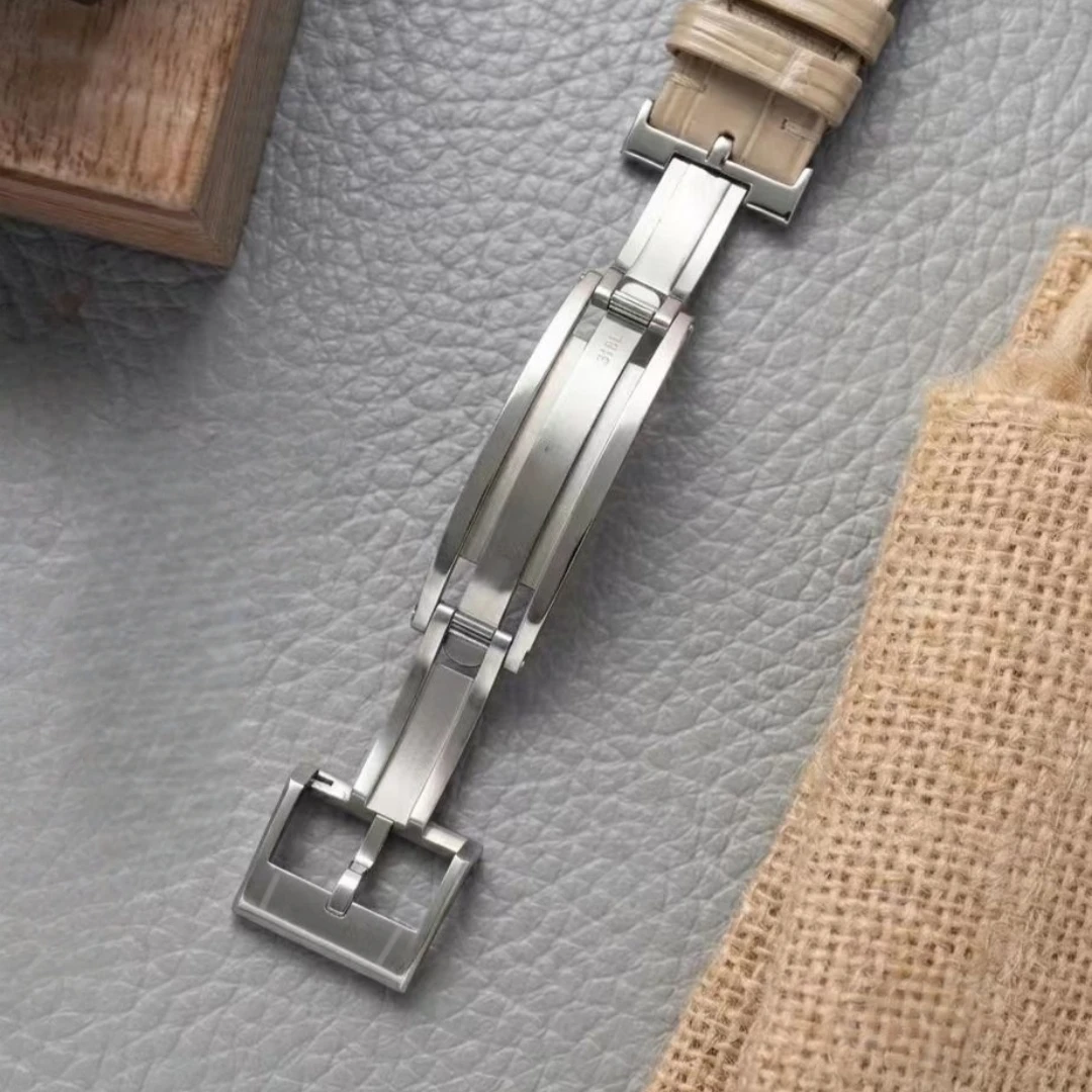 16mm 18mm 20mm Deployant Watch Buckle For Traditional Watch Strap 316L Stainless Steel Fine Quality Watch Clasp For Delugs image 3