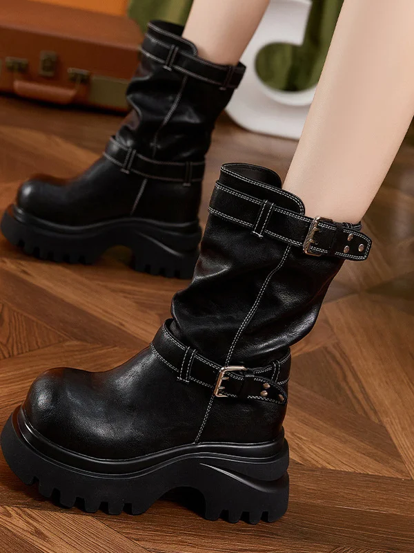 high-heel-women's-boots-autumn-winter-thi-bot-folded-belt-bule-warm-inner-heightening-mid-calf-faion-boots
