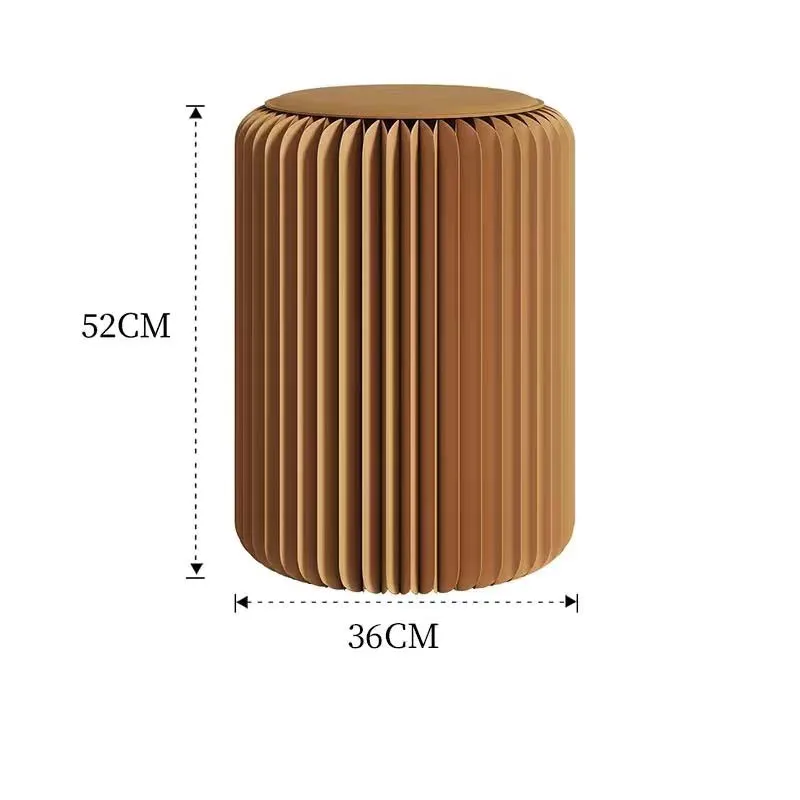 Paper Honeycomb Structure Chair Living Room Folding Stool Round Make up Dressing Stools Home Decor Stacked Portable Stool Ins