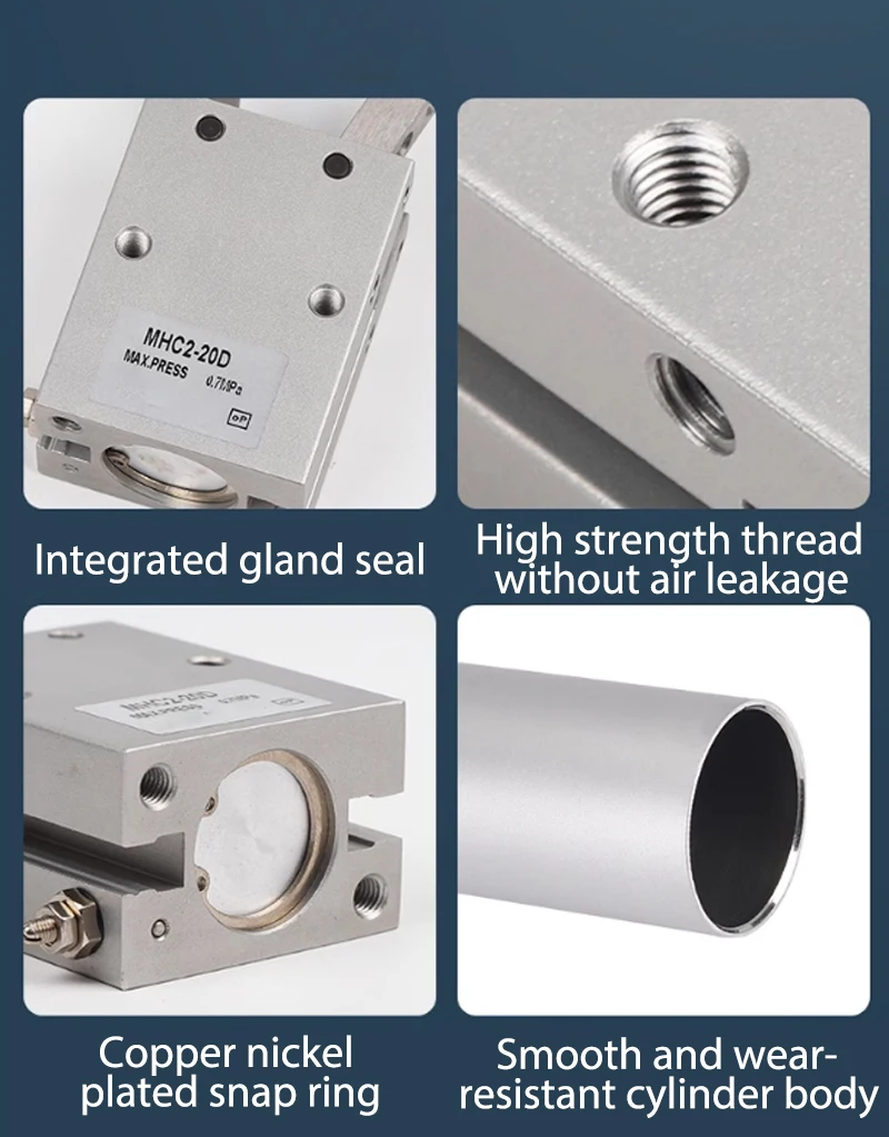 Airtac Typ Klaue Grad Winkel Stil Greifer Pneumatikzylinder HFY10 HFY16 HFY20 HFY25 HFY32 HFTY10 HFTY16 HFTY20 HFTY25 – Detail 2