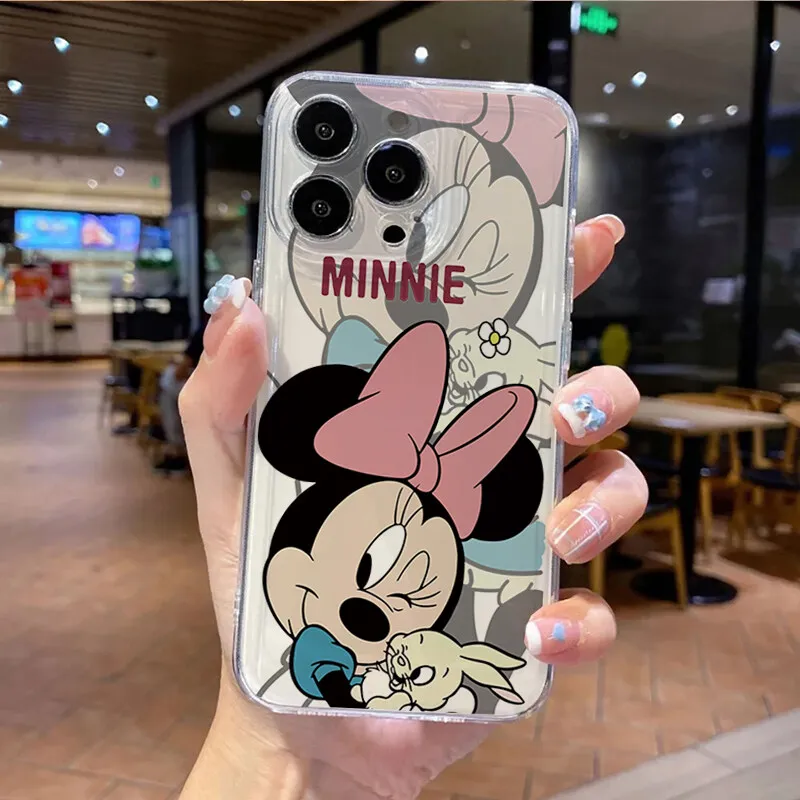 Case For Samsung Galalxy S25 S24 S23 S22 S20 S21 Plus Ultra S24 FE S25+ A55 A54 A35 5G Phone Casing Cute Mickey Minnie Mouse - náhled 4