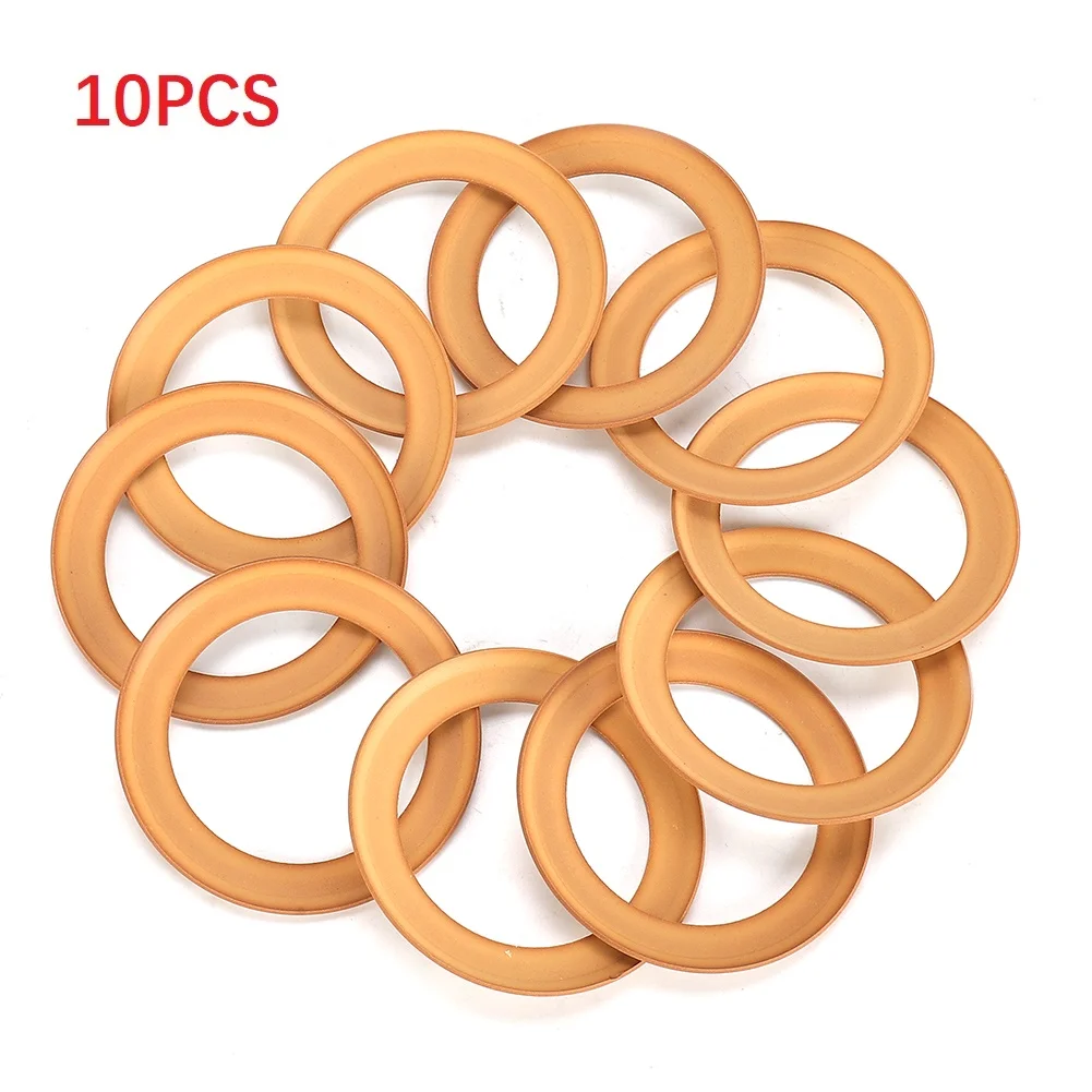 

Set of 10 Rubber Insulated Pump Piston Rings for For 1100w Oil Silent Air Compressor with Long Service Life and Low Noise