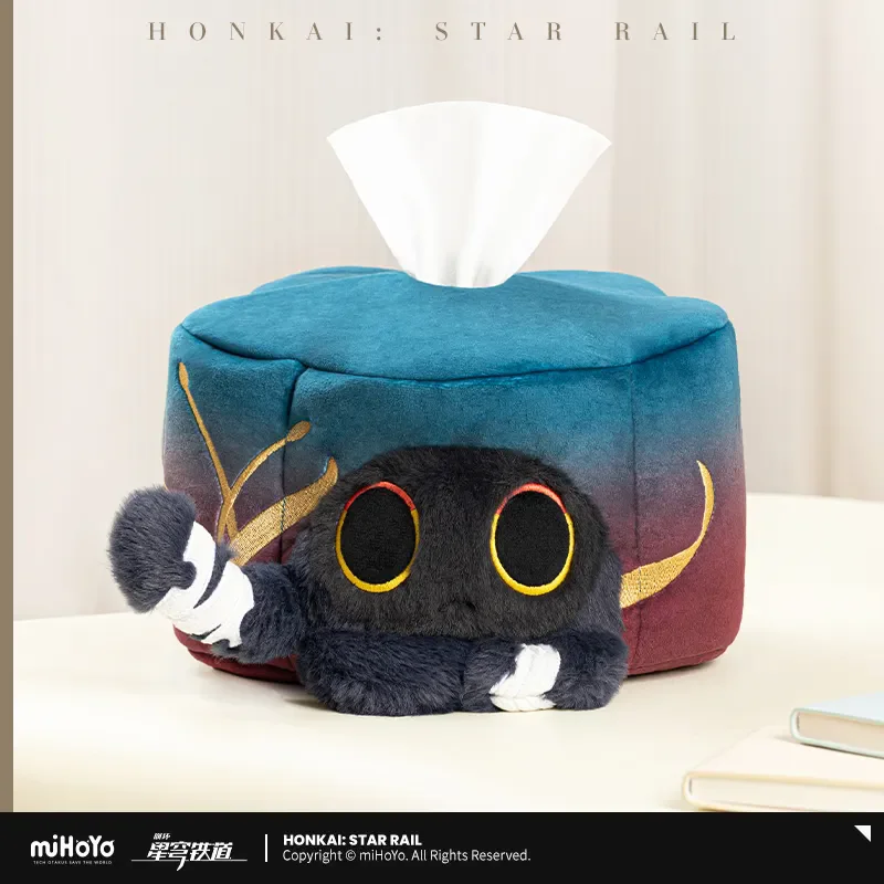 miHoYo Offizielle Honkai Star Rail Ruan Mei Creation Series Plüsch-Taschentuchbox Kitty-Cat Cake Expriate Other's Property DIY-Geschenk