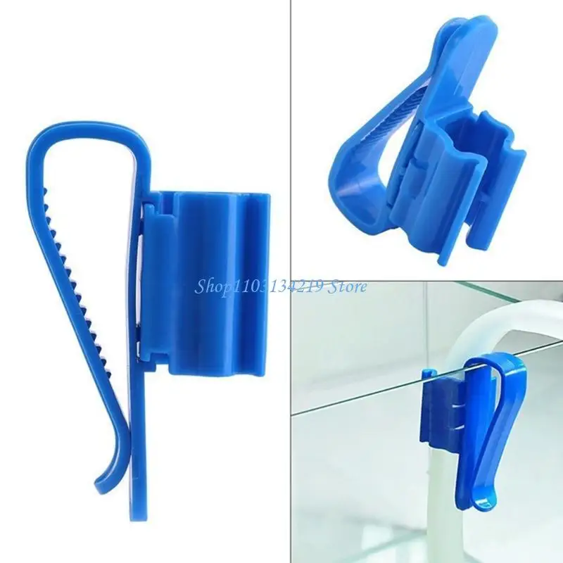 N5KC Water Pipe Holder Fish for Tank Adjustable Plastic Mounting Clips Durable Clamp