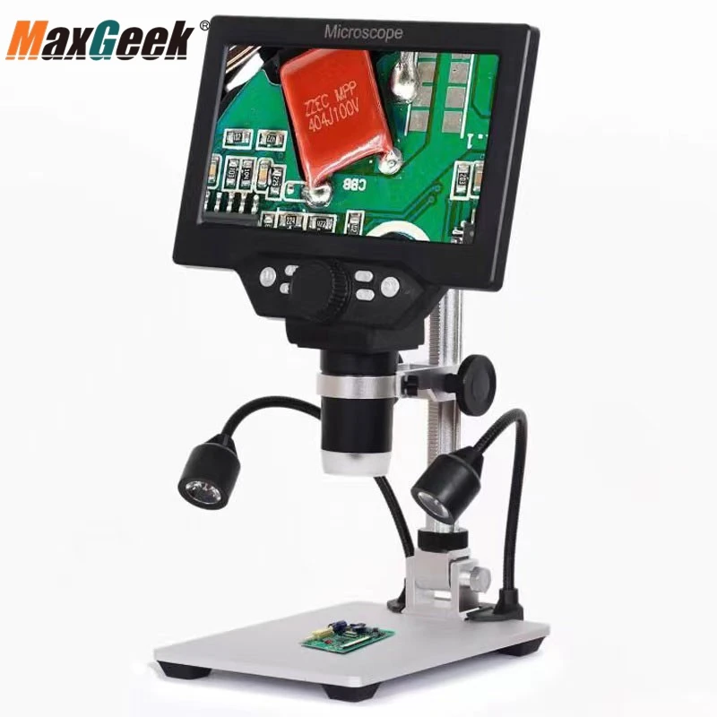 Maxgeek G1200D HD 12MP 1-1200X Plug-in Microscope Digital Microscope Camera with 7