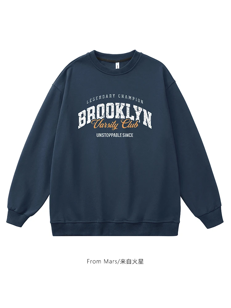 

Мужской свитер Time Goes Ba round Ne, этническая одежда, весна 2025, свитер с круглым воротом, удобный крой, модель M