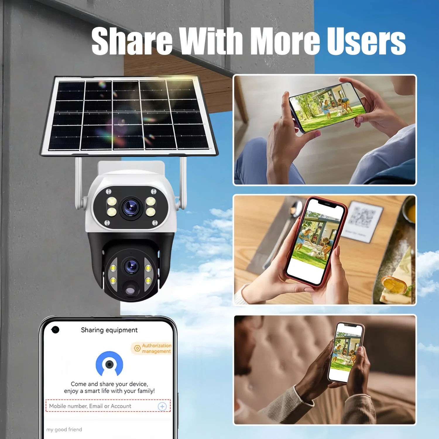 4G / WiFiソーラーカメラ デュアルレンズ 屋外 12MP 低電力バッテリー IPカメラ PIRナイトビジョン V380 Pro CCTVセキュリティ保護