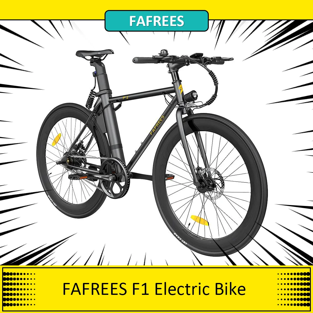 FAFREES F1 Electric  Bicycle 250W Brushless Motor CST Road Tire 25km/h Max Speed 8.7Ah Battery Men Ebike 3 Riding Modes